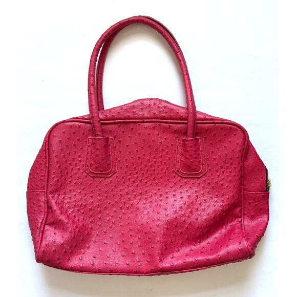 Lord & Taylor Large Vintage Purse Hand Bag Red 15"x11" - Picture 2 of 9
